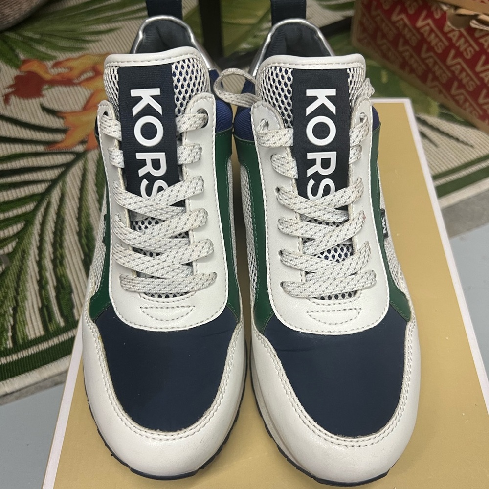 Michael Kors Mesh Maddy Trainer Sneakers 💚💙